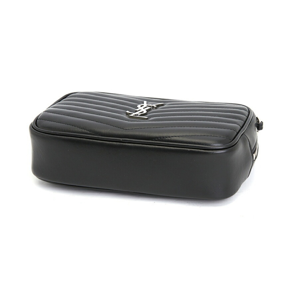 Saint Laurent Lou camera bag black chevron quilted calfskin leather - Picture 4 of 8
